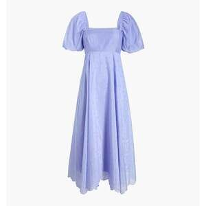 Hill House Home The Matilda Dress - Hyacinth Organza Dot Size SHyacinth Organza